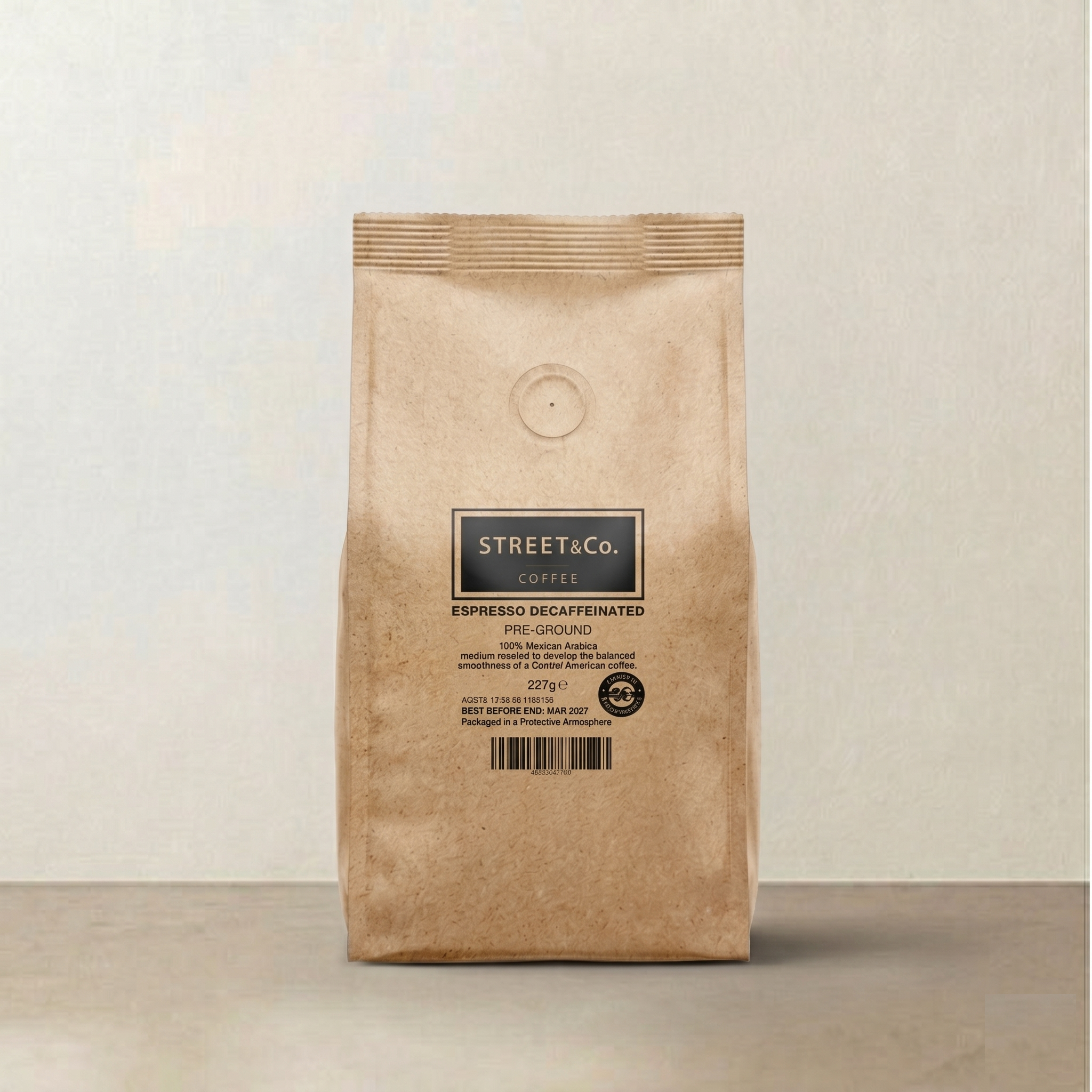 Street & Co Pre-Ground Decaf Coffee (Mountain Washed)