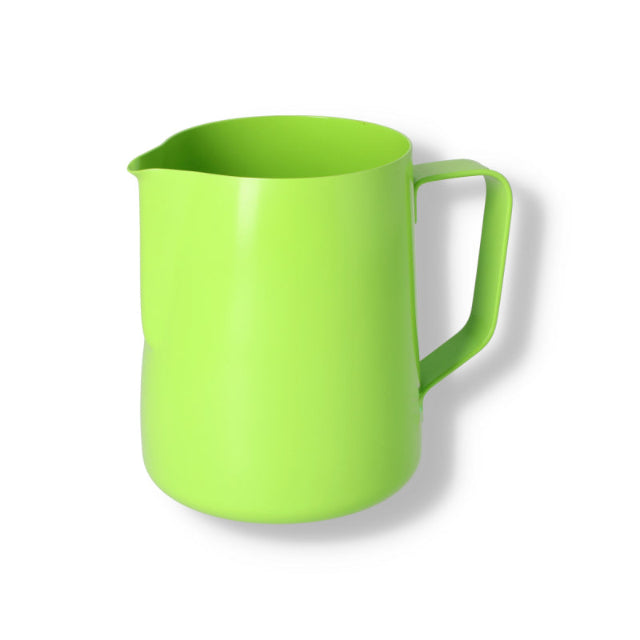 Green Teflon Foaming Jugs - John Street Beverage Espresso