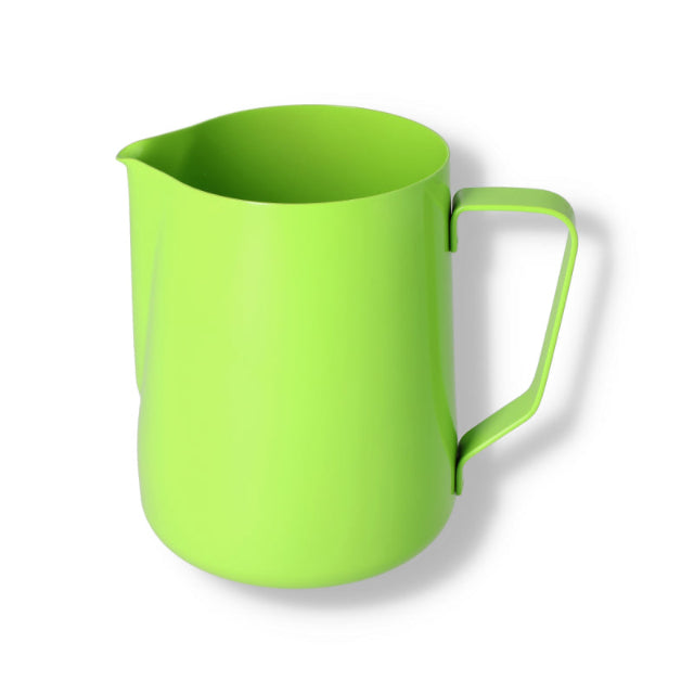 Green Teflon Foaming Jugs - John Street Beverage Espresso