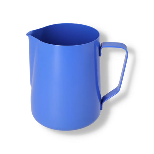 Blue Teflon Foaming Jugs - John Street Beverage Espresso