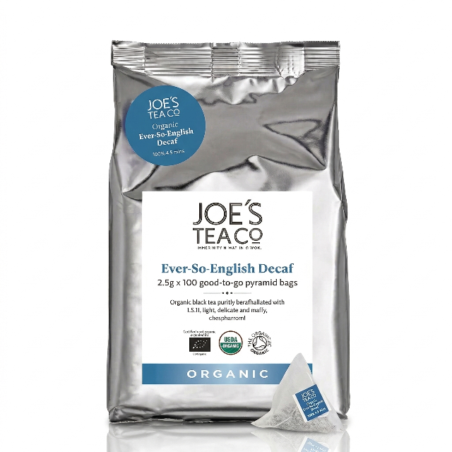 Joes Tea (100) Org Ever-So-English Decaff