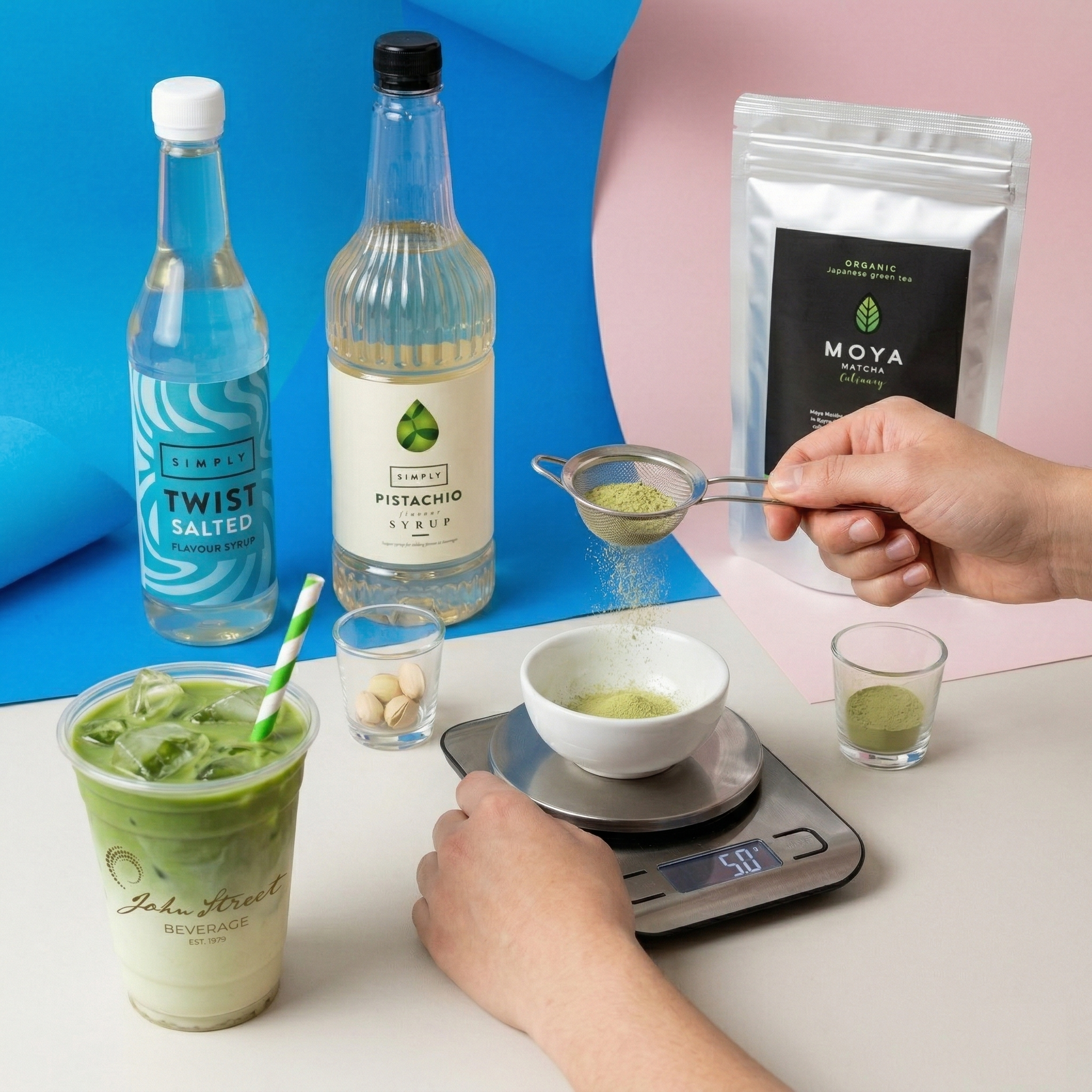 Salted Pistachio Iced Matcha