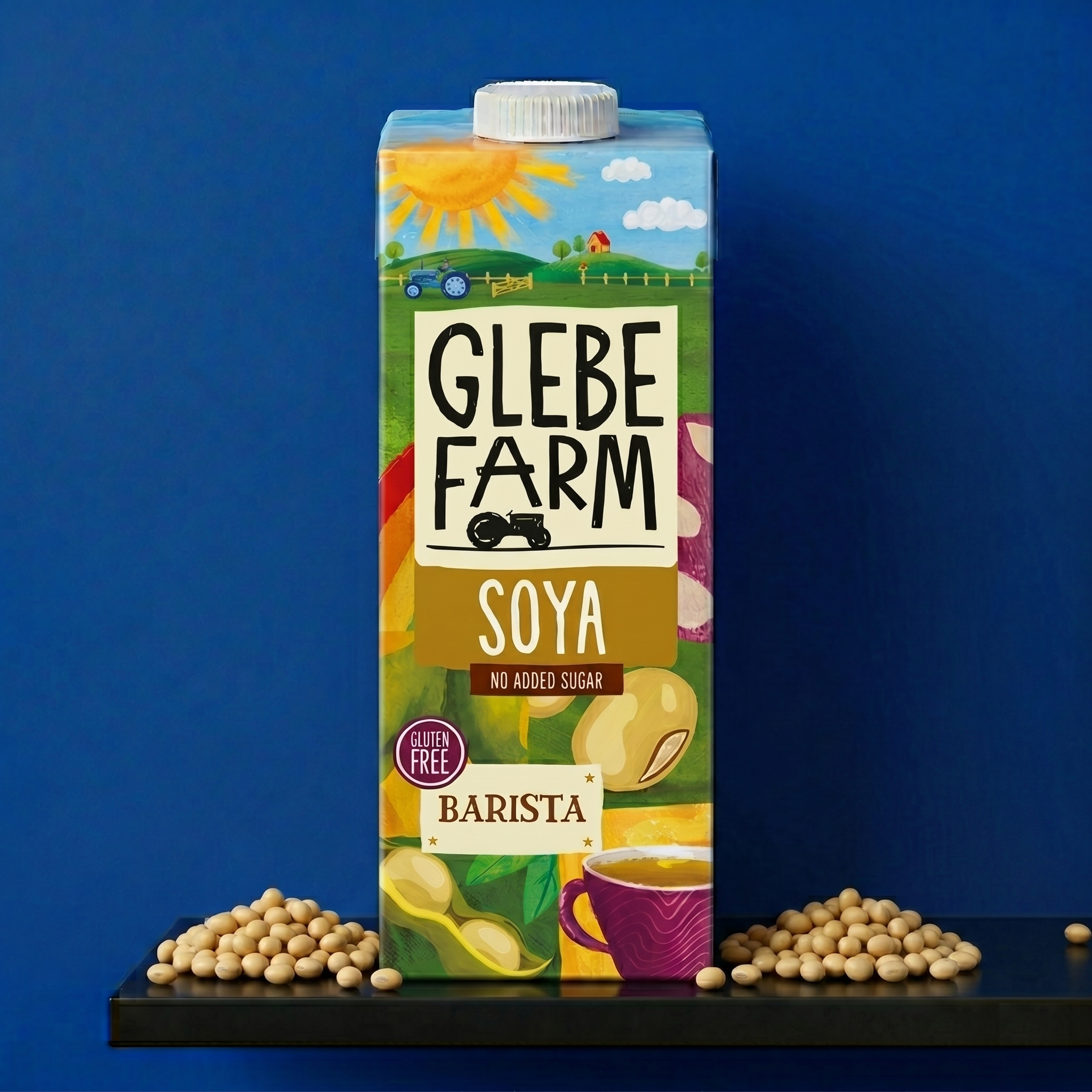 Glebe Farm Soya Drink 6 x 1 Litre - John Street Beverage Espresso